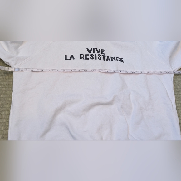 Clare V. Viva La Resistance Sweatshirt Women's Size Medium Made in USA - Picture 6 of 7